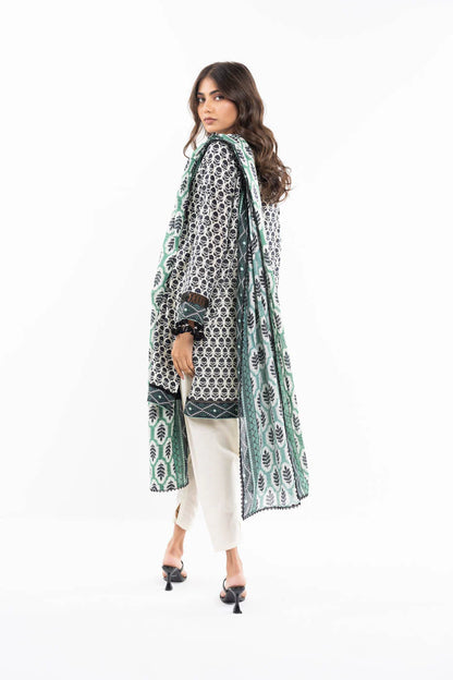 Alkaram | Unstitched 3 Pc Printed Lawn Suit With Lawn Dupatta