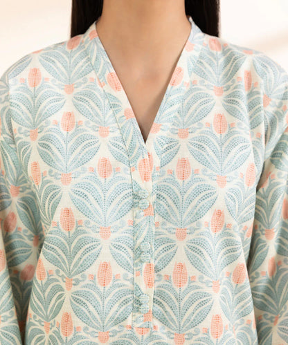SAPPHIRE | UNSTITCHED 2 PIECE PRINTED CAMBRIC SUIT