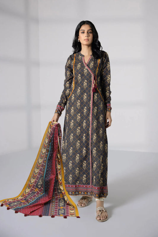 SAPPHIRE | UNSTITCHED 2 PIECE PRINTED KHADDAR SUIT