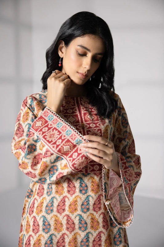 SAPPHIRE | UNSTITCHED 2 PIECE PRINTED KHADDAR SUIT