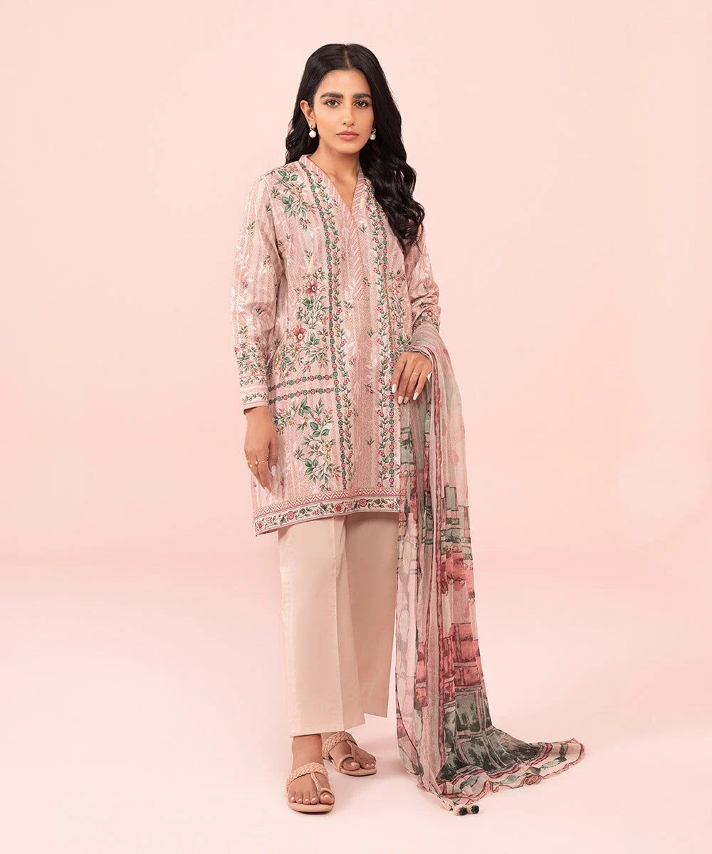 SAPPHIRE | UNSTITCHED 3 PIECE PRINTED LAWN SUIT