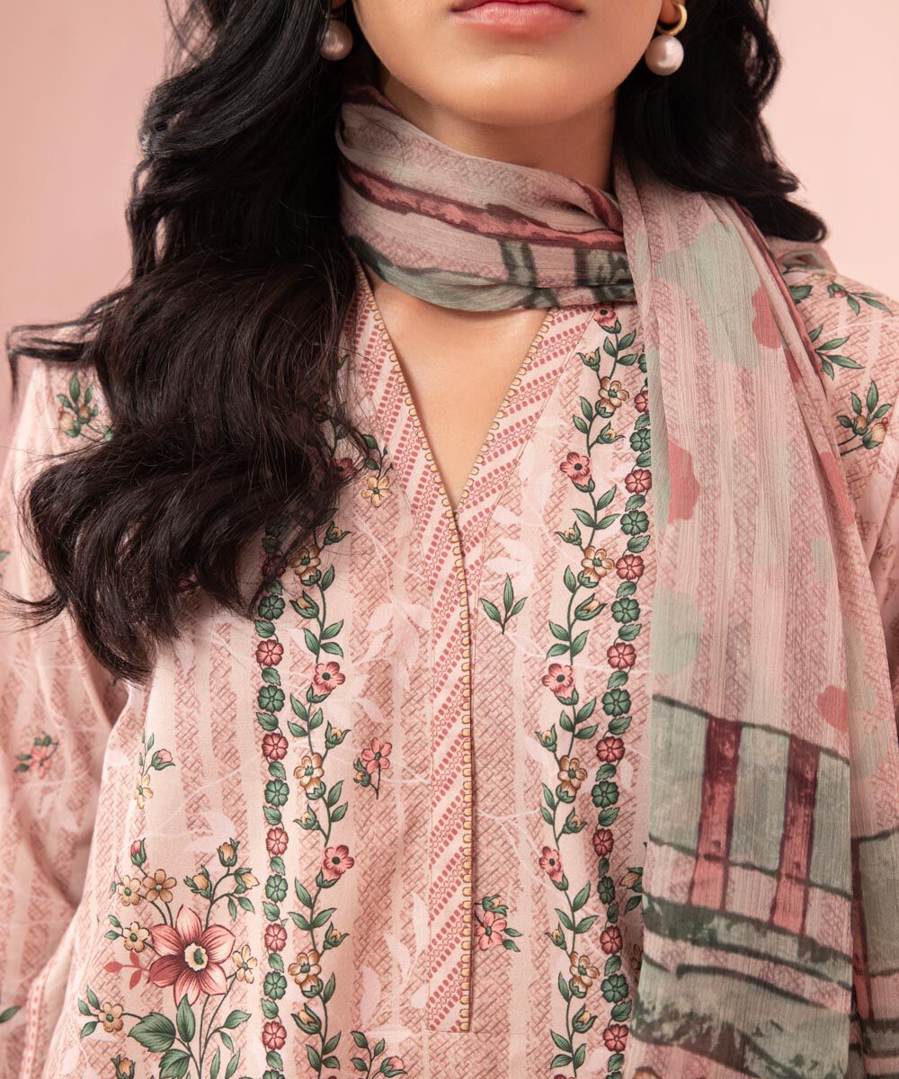 SAPPHIRE | UNSTITCHED 3 PIECE PRINTED LAWN SUIT