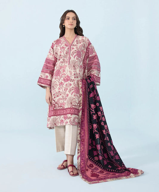 SAPPHIRE | UNSTITCHED 3 PIECE PRINTED LAWN SUIT