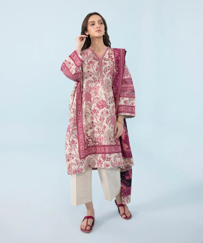 SAPPHIRE | UNSTITCHED 3 PIECE PRINTED LAWN SUIT