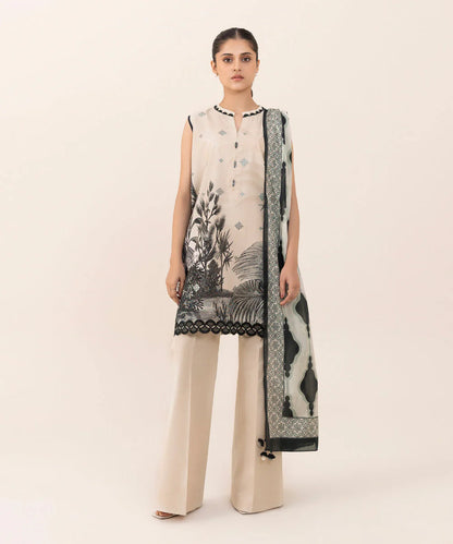 SAPPHIRE | UNSTITCHED 2 PIECE EMBROIDERED CAMBRIC SUIT