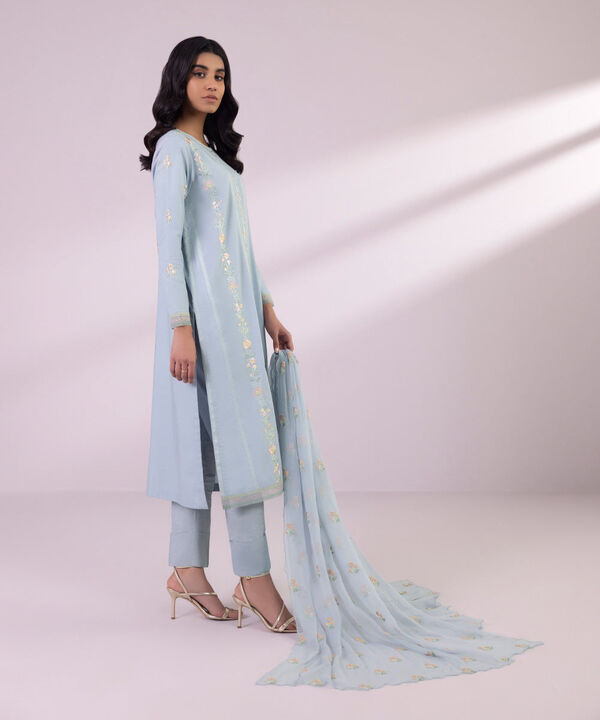 SAPPHIRE | UNSTITCHED 2 PIECE EMBROIDERED LAWN SUIT