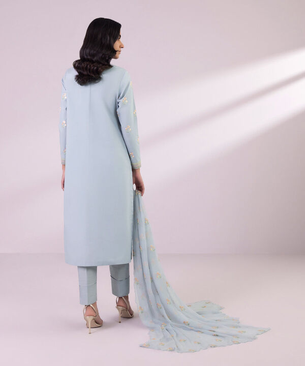 SAPPHIRE | UNSTITCHED 2 PIECE EMBROIDERED LAWN SUIT