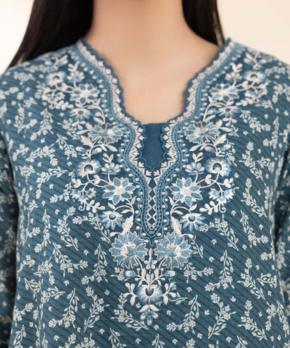 SAPPHIRE | UNSTITCHED 2 PIECE EMBROIDERED LIGHT KHADDAR SUIT