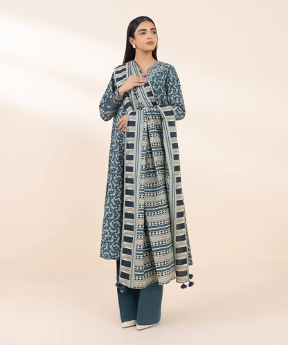 SAPPHIRE | UNSTITCHED 2 PIECE EMBROIDERED LIGHT KHADDAR SUIT