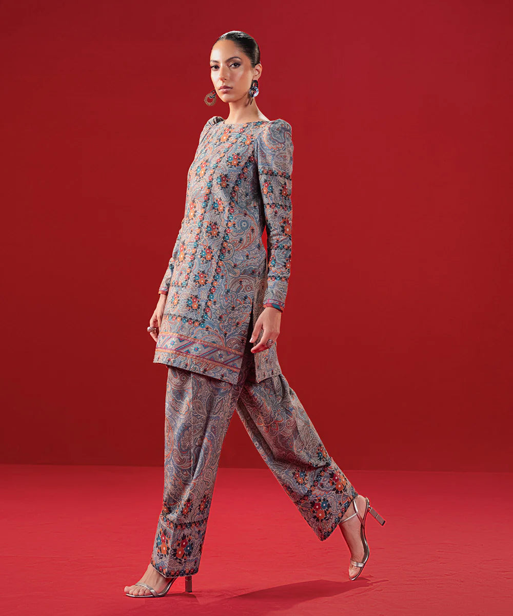 SAPPHIRE | UNSTITCHED 2 PIECE EMBROIDERED LIGHT KHADDAR SUIT