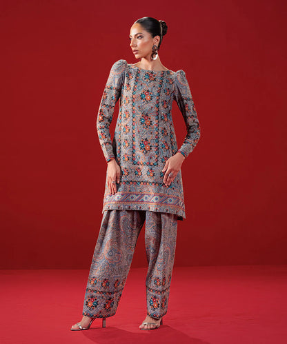 SAPPHIRE | UNSTITCHED 2 PIECE EMBROIDERED LIGHT KHADDAR SUIT