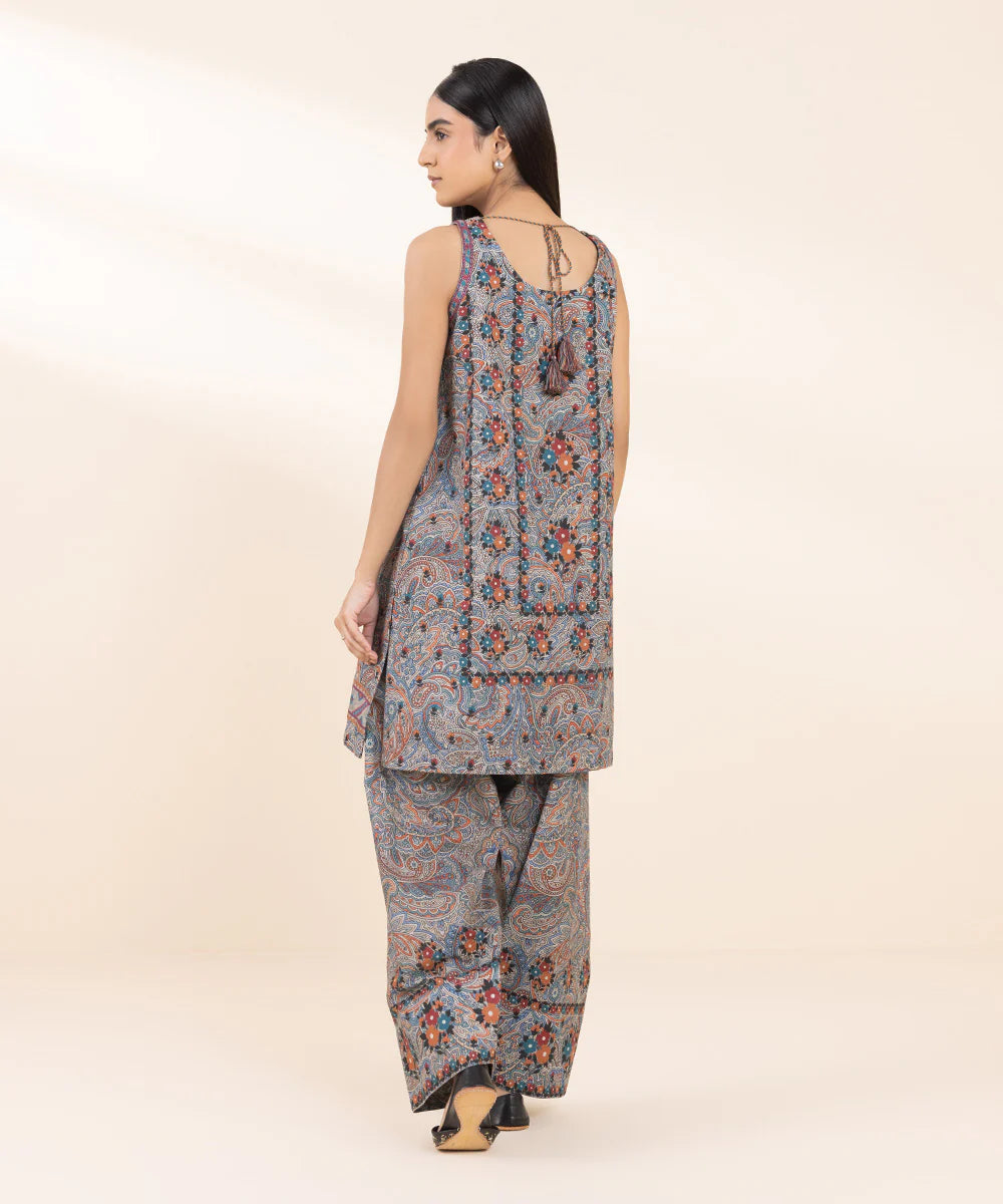 SAPPHIRE | UNSTITCHED 2 PIECE EMBROIDERED LIGHT KHADDAR SUIT