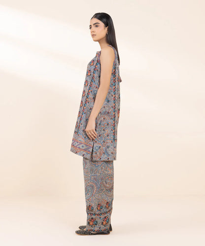 SAPPHIRE | UNSTITCHED 2 PIECE EMBROIDERED LIGHT KHADDAR SUIT
