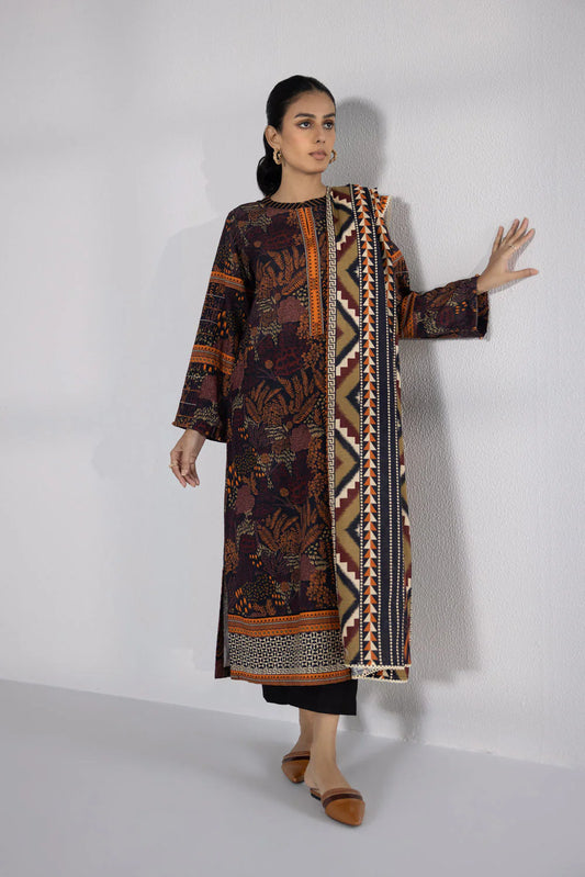 SAPPHIRE | UNSTITCHED 2 PIECE PRINTED KHADDAR SUIT