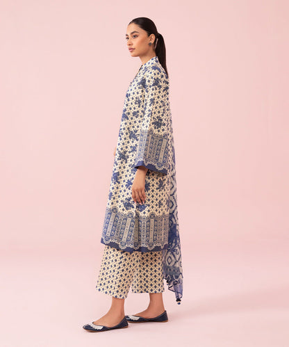 SAPPHIRE | UNSTITCHED 3 PIECE PRINTED LAWN SUIT