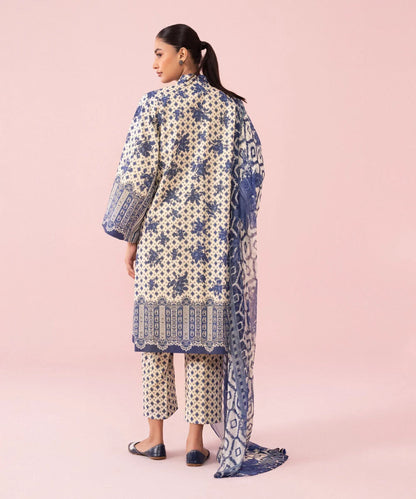 SAPPHIRE | UNSTITCHED 3 PIECE PRINTED LAWN SUIT