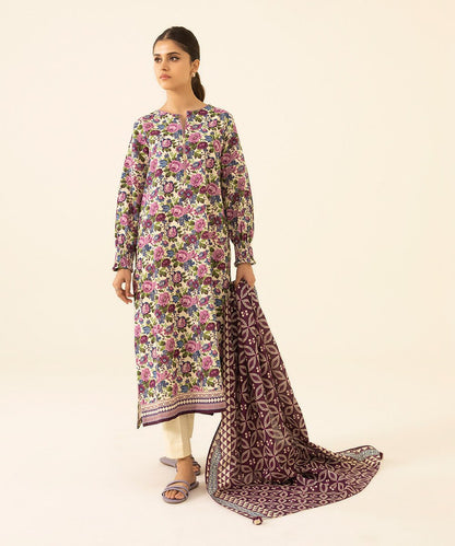SAPPHIRE | UNSTITCHED 3 PIECE PRINTED LAWN SUIT