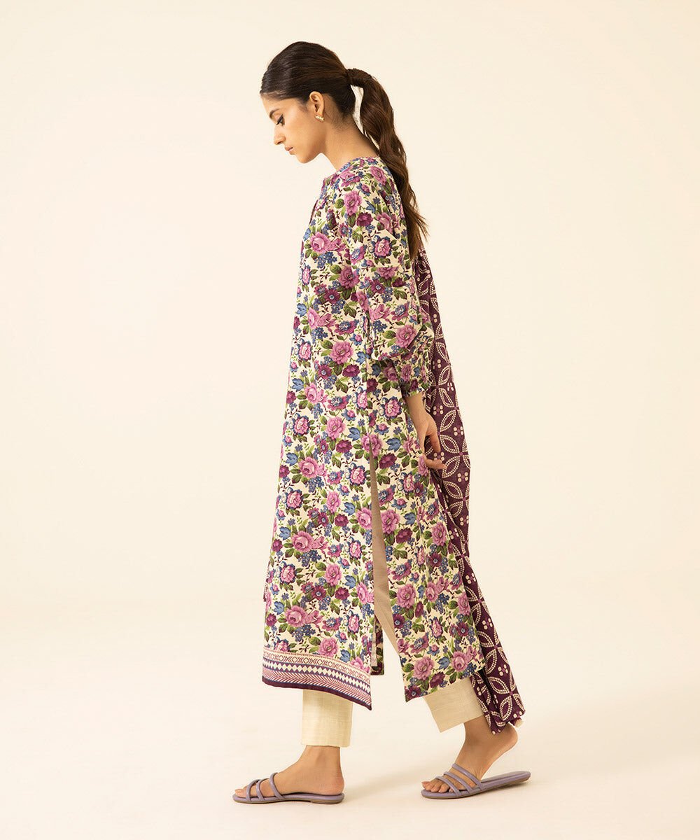 SAPPHIRE | UNSTITCHED 3 PIECE PRINTED LAWN SUIT