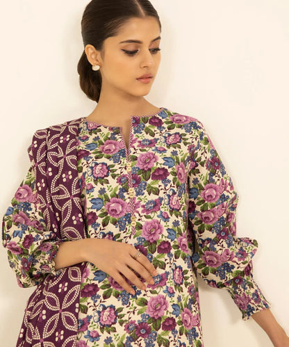 SAPPHIRE | UNSTITCHED 3 PIECE PRINTED LAWN SUIT