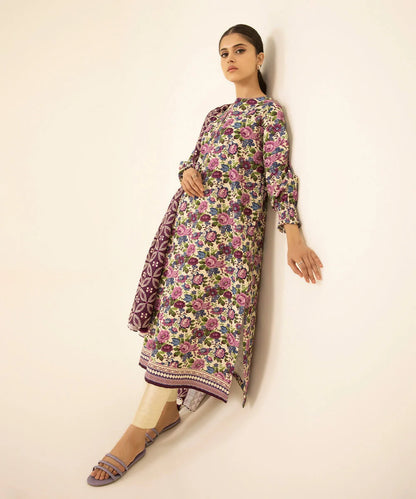 SAPPHIRE | UNSTITCHED 3 PIECE PRINTED LAWN SUIT