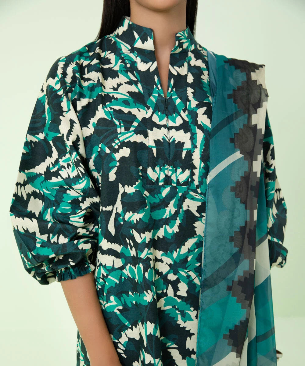 SAPPHIRE | UNSTITCHED 3 PIECE PRINTED LAWN SUIT