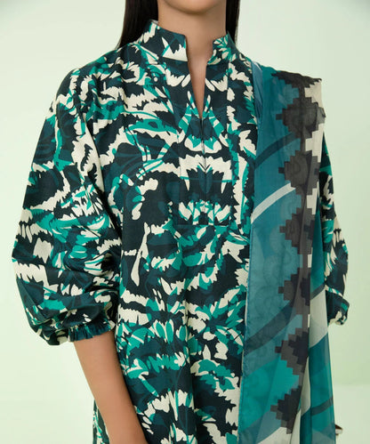 SAPPHIRE | UNSTITCHED 3 PIECE PRINTED LAWN SUIT