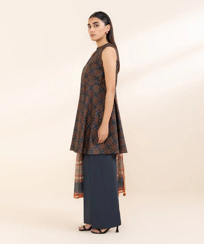 SAPPHIRE | UNSTITCHED 2 PIECE PRINTED LAWN SUIT