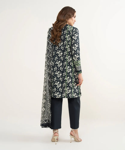 SAPPHIRE | UNSTITCHED 3 PIECE EMBROIDERED LAWN SUIT