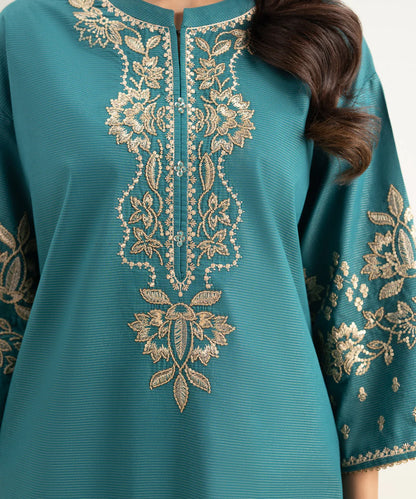 SAPPHIRE | UNSTITCHED 3 PIECE EMBROIDERED ZARI LAWN SUIT