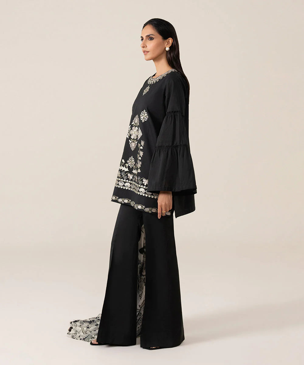 Sapphire | Unstitched 3 Piece - Embroidered Cambric Suit