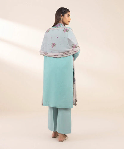 SAPPHIRE | UNSTITCHED 3 PIECE EMBROIDERED DOBBY SUIT