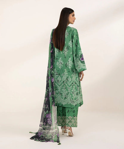 SAPPHIRE | UNSTITCHED 3 PIECE EMBROIDERED LAWN SUIT