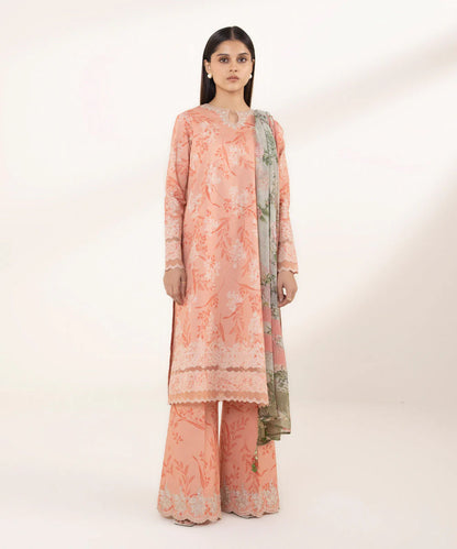 SAPPHIRE | UNSTITCHED 3 PIECE EMBROIDERED LAWN SUIT