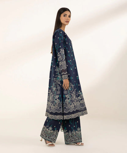 SAPPHIRE | UNSTITCHED 3 PIECE EMBROIDERED LAWN SUIT