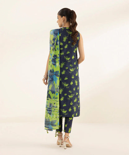 SAPPHIRE | UNSTITCHED 3 PIECE EMBROIDERED LAWN SUIT