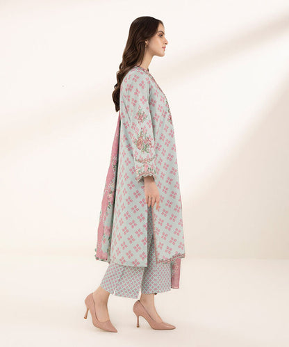 SAPPHIRE | UNSTITCHED 3 PIECE EMBROIDERED LAWN SUIT