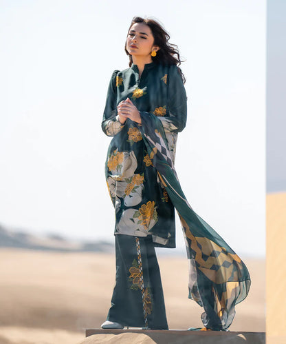SAPPHIRE | UNSTITCHED 2 PIECE EMBROIDERED LAWN SUIT