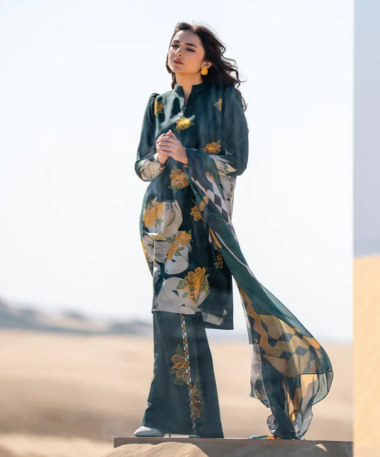 SAPPHIRE | UNSTITCHED 2 PIECE EMBROIDERED LAWN SUIT