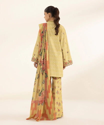 SAPPHIRE | UNSTITCHED 3 PIECE EMBROIDERED LAWN SUIT