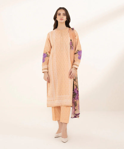 SAPPHIRE | UNSTITCHED 3 PIECE EMBROIDERED LAWN SUIT