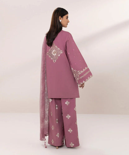 SAPPHIRE | UNSTITCHED 2 PIECE EMBROIDERED CAMBRIC SUIT