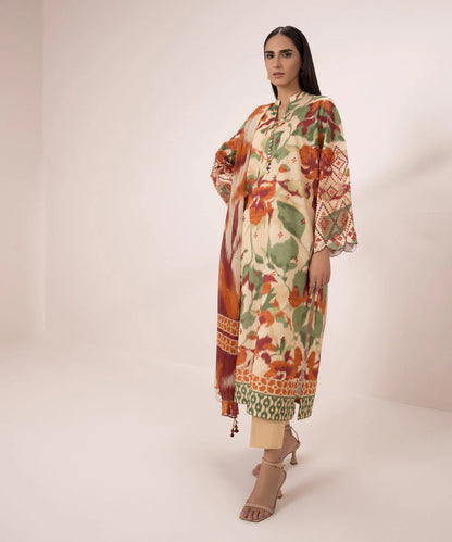 SAPPHIRE | UNSTITCHED 3 PIECE EMBROIDERED CAMBRIC SUIT