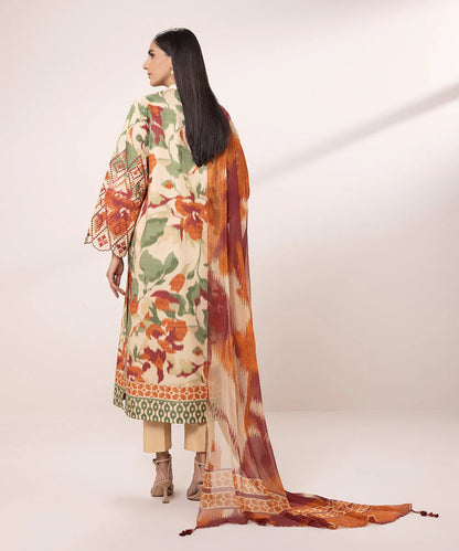 SAPPHIRE | UNSTITCHED 3 PIECE EMBROIDERED CAMBRIC SUIT