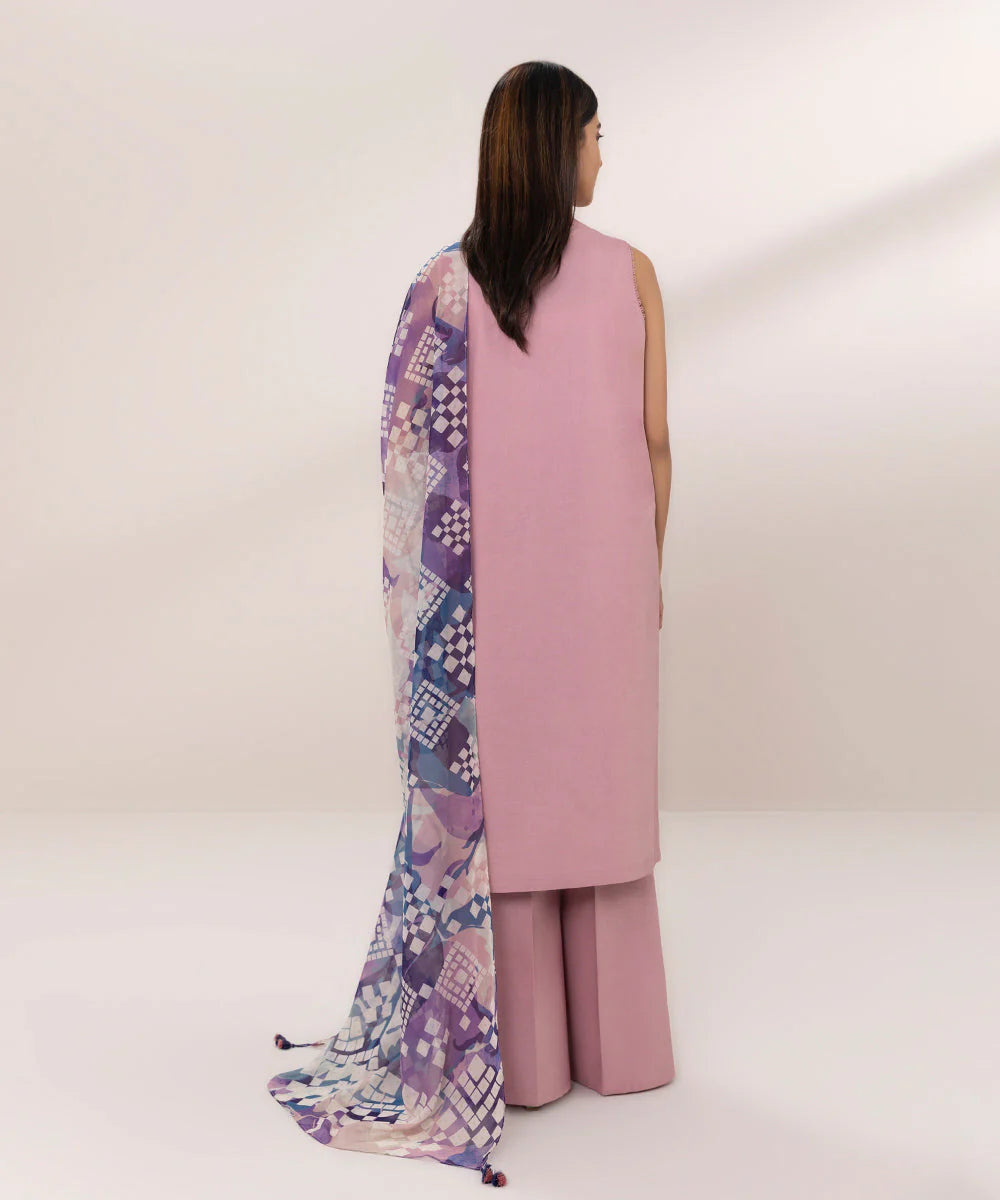 SAPPHIRE | UNSTITCHED 3 PIECE EMBROIDERED CAMBRIC SUIT