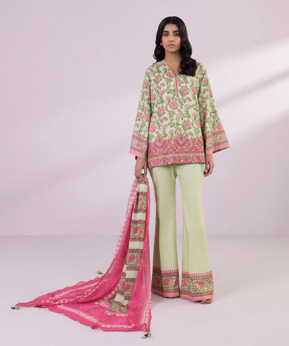 SAPPHIRE | UNSTITCHED 3 PIECE EMBROIDERED LAWN SUIT