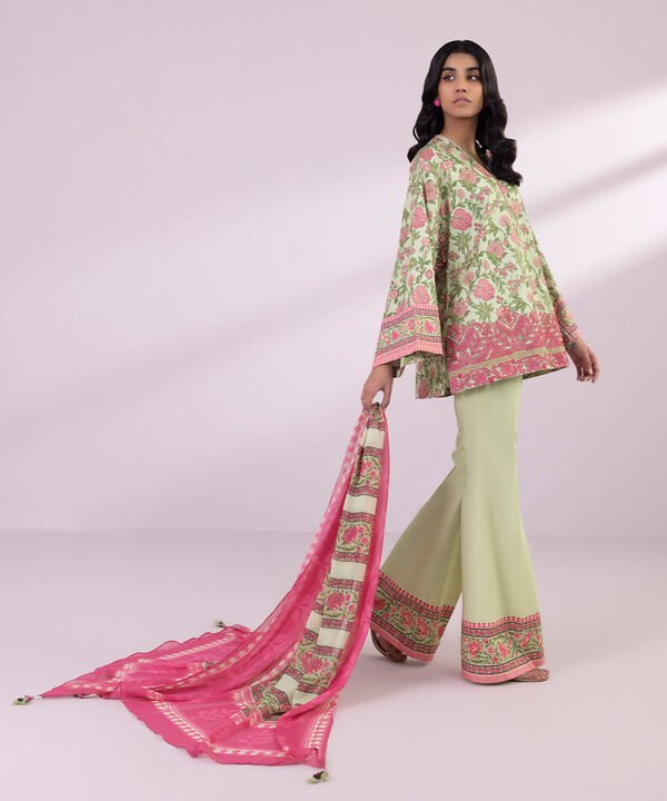 SAPPHIRE | UNSTITCHED 3 PIECE EMBROIDERED LAWN SUIT