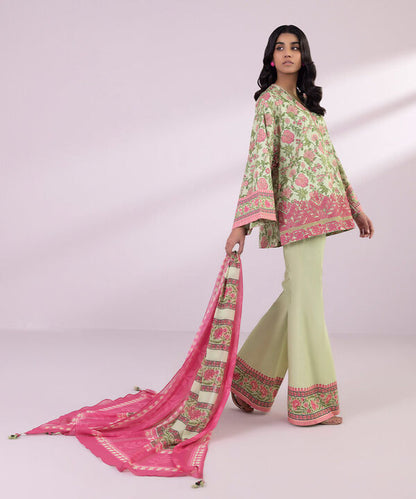SAPPHIRE | UNSTITCHED 3 PIECE EMBROIDERED LAWN SUIT