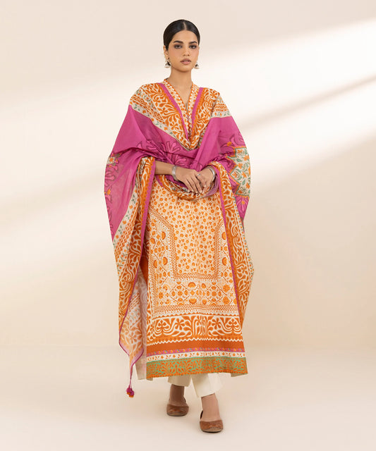 SAPPHIRE | UNSTITCHED 3 PIECE PRINTED LAWN SUIT