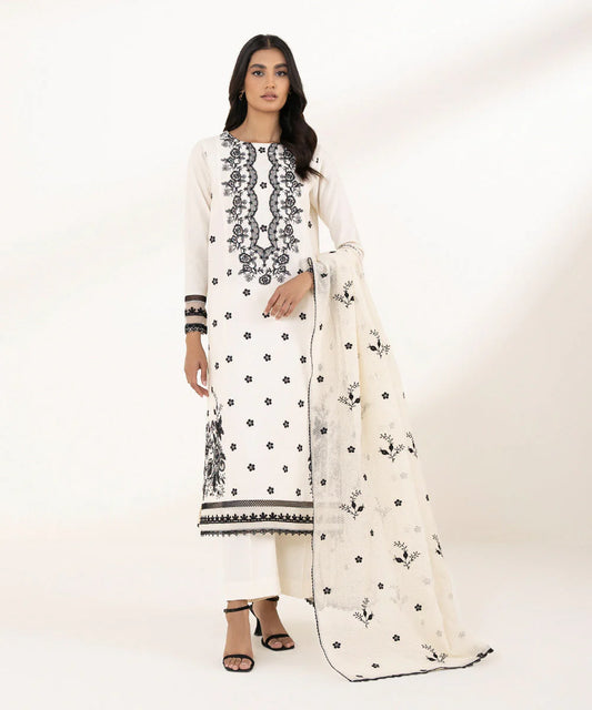 SAPPHIRE | UNSTITCHED 2 PIECE EMBROIDERED JACQUARD SUIT
