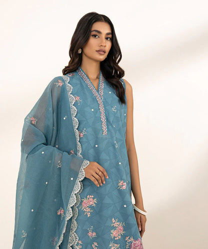 SAPPHIRE | UNSTITCHED 2 PIECE EMBROIDERED JACQUARD SUIT